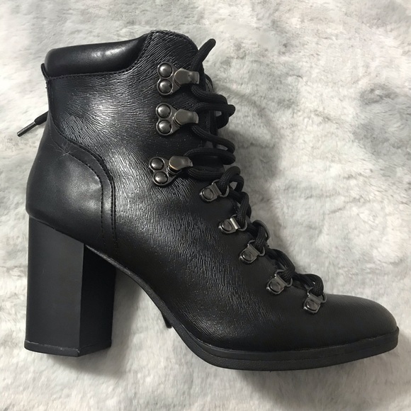 Shoes - Calvin Klein Saffiano/Cow Roma black boot